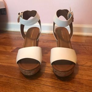 Tommy Hilfiger White Wedges NEVER WORN